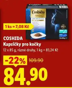 Lidl Coshida kapsičky pro kočky nabídka