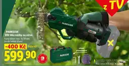 Lidl Parkside 20V Aku nůžky na větve nabídka