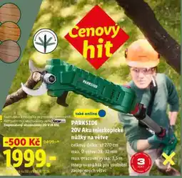 Lidl PARKSIDE 20V Aku teleskopické nůžky na větve nabídka