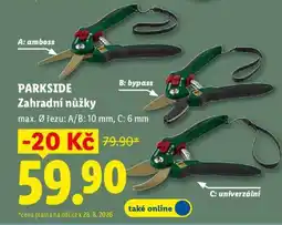 Lidl PARKSIDE ZAHRADNÍ NŮŽKY nabídka