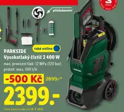 Lidl Parkside Vysokotlaký čistič 2 400 W nabídka