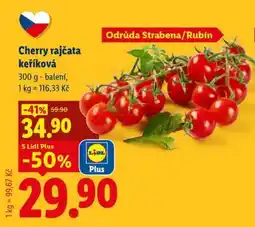 Lidl CHERRY RAJČATA KEŘÍKOVÁ nabídka