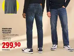 Lidl ESMARA MEN Pánské džíny Relaxed Fit nabídka