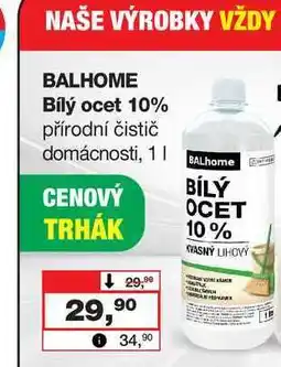 Barvy a laky drogerie BALHOME Bílý ocet 10% přírodní čistič domácnosti nabídka