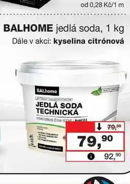 Barvy a laky drogerie BALHOME jedlá soda nabídka
