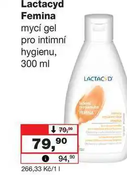 Barvy a laky drogerie Lactacyd Femina mycí gel pro intimní hygienu nabídka