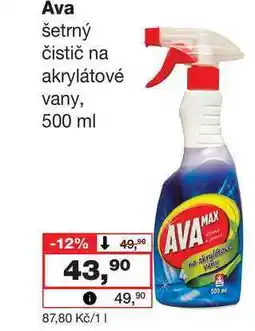 Barvy a laky drogerie Ava šetrný čistič na akrylátové vany nabídka
