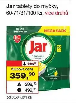 Barvy a laky drogerie Jar tablety do myčky, 60/71/81/100 ks nabídka