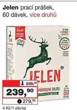 Barvy a laky drogerie Jelen prací prášek, 60 dávek nabídka