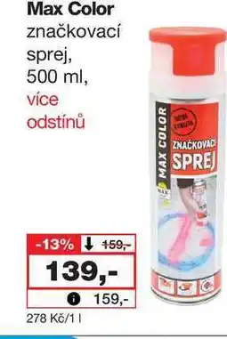 Barvy a laky drogerie Max Color značkovací sprej nabídka