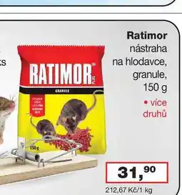 Barvy a laky drogerie Ratimor nástraha na hlodavce, granule nabídka