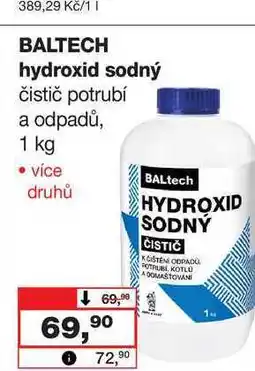 Barvy a laky drogerie BALTECH hydroxid sodný čistič potrubí a odpadů nabídka