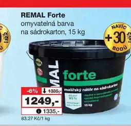 Barvy a laky drogerie REMAL Forte omyvatelná barva na sádrokarton nabídka