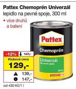 Barvy a laky drogerie Pattex Chemoprén Univerzál lepidlo na pevné spoje nabídka