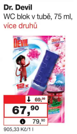 Dr. Devil WC blok v tubě