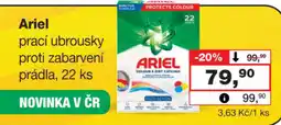 Barvy a laky drogerie Ariel prací ubrousky proti zabarvení prádla nabídka