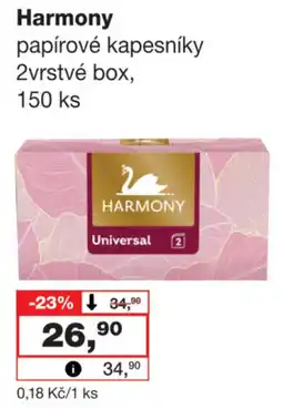 Barvy a laky drogerie Harmony papírové kapesníky nabídka