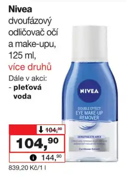 Barvy a laky drogerie Nivea dvoufázový odličovač očí a make-upu nabídka