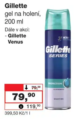 Barvy a laky drogerie Gillette gel na holení nabídka