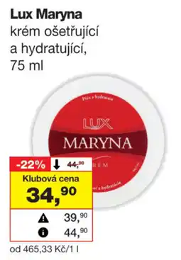 Barvy a laky drogerie Lux Maryna krém ošetřující a hydratující nabídka