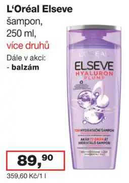 Barvy a laky drogerie L'Oréal Elseve šampon nabídka