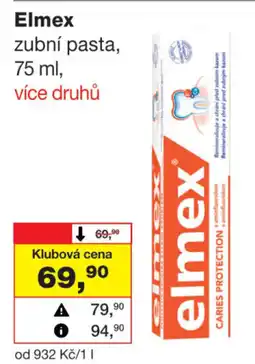Barvy a laky drogerie Elmex zubní pasta nabídka