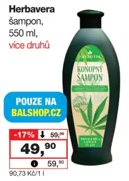 Barvy a laky drogerie Herbavera šampon nabídka