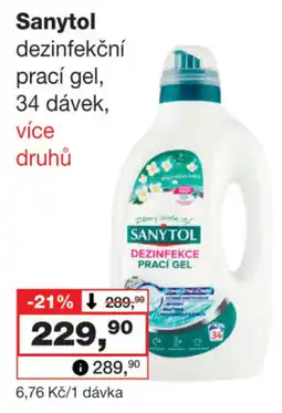 Barvy a laky drogerie Sanytol dezinfekční prací gel nabídka