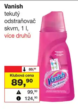 Barvy a laky drogerie Vanish tekutý odstraňovač skvrn nabídka