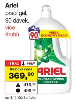 Barvy a laky drogerie Ariel prací gel nabídka