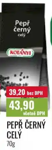 Ratio Kotányi pepř černý celý nabídka