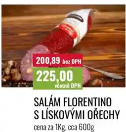 Ratio Salám florentino s lískovými ořechy nabídka