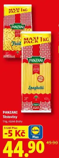 Lidl PANZANIA Těstoviny nabídka