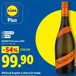 Lidl MIONETTO Prosecco DOC, 0,75 nabídka