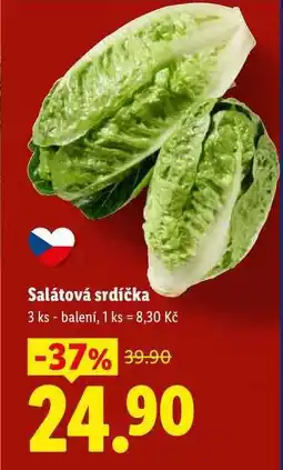 Lidl Salátová srdíčka, 3 ks balení, 1 ks nabídka