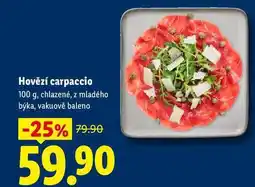 Lidl Hovězí carpaccio nabídka