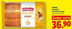 Lidl PENAM Buchtičky s krémem naruby nabídka