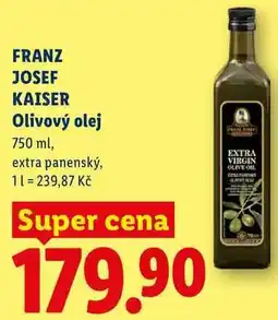 Lidl FRANZ JOSEF KAISER Olivový olej nabídka