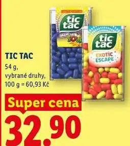 Lidl TIC TAC, 54 g, vybrané druhy nabídka