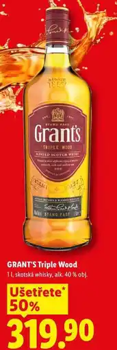 Lidl Grant's TRIPLE WOOD nabídka