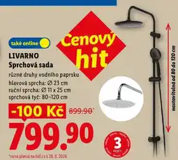 Lidl LIVARNO Sprchová sada nabídka