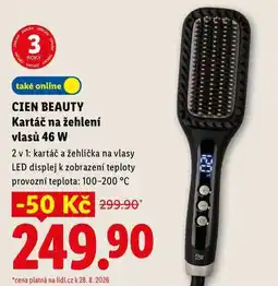 Lidl CIEN BEAUTY Kartáč na žehlení vlasů 46 W nabídka