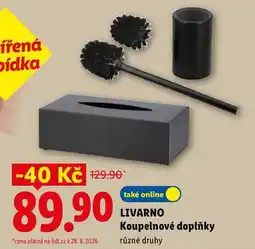 Lidl LIVARNO Koupelnové doplňky nabídka