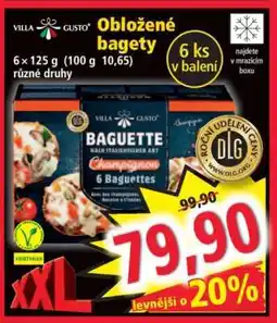 Norma Obložené bagety nabídka