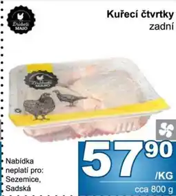 Jip Kuřecí čtvrtky zadní nabídka