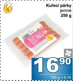 Jip Kuřecí párky jemné nabídka