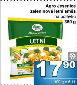 Jip Agro Jesenice zeleninová letní směs nabídka