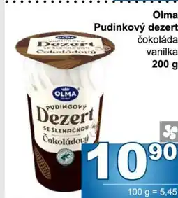 Jip Olma pudinkový dezert nabídka