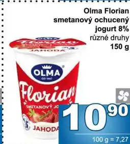 Jip Olma Florian smetanový ochucený jogurt 8% nabídka