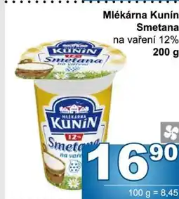 Jip Mlékárna Kunín Smetana na vaření 12% nabídka